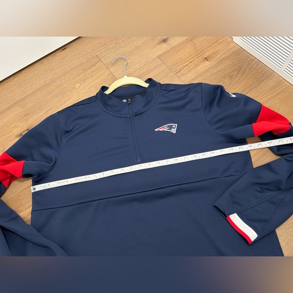 Men’s Large Nike Patriots Pullover Jacket, Sideline Coach Jacket - Picture 9 of 10
